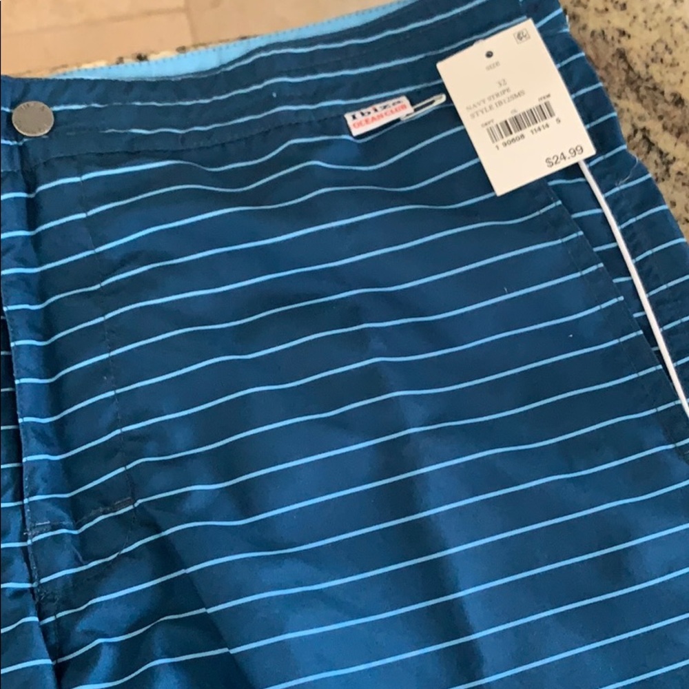 Navy stripe ocean club swim size 32